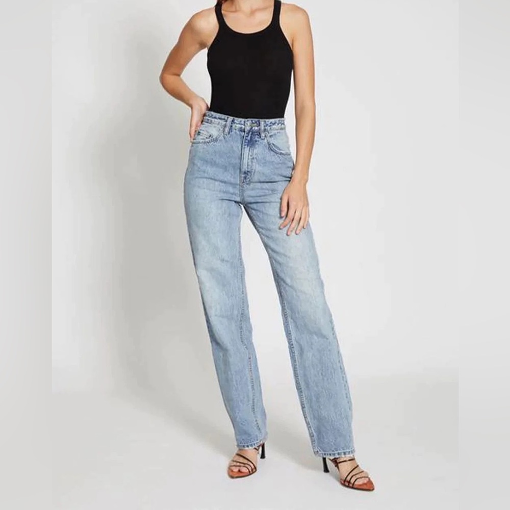 Ksubi Playback Straight Leg Jeans 25 in Medium/Light Wash